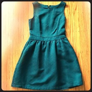 Green Merona fit and flare dress EUC